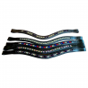 Elano Hot Fix Crystal Wave Browbands
