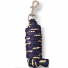 Navy Texturised Lead Ropes with gold Lurex
