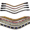 Slim Crystal Wave Browbands